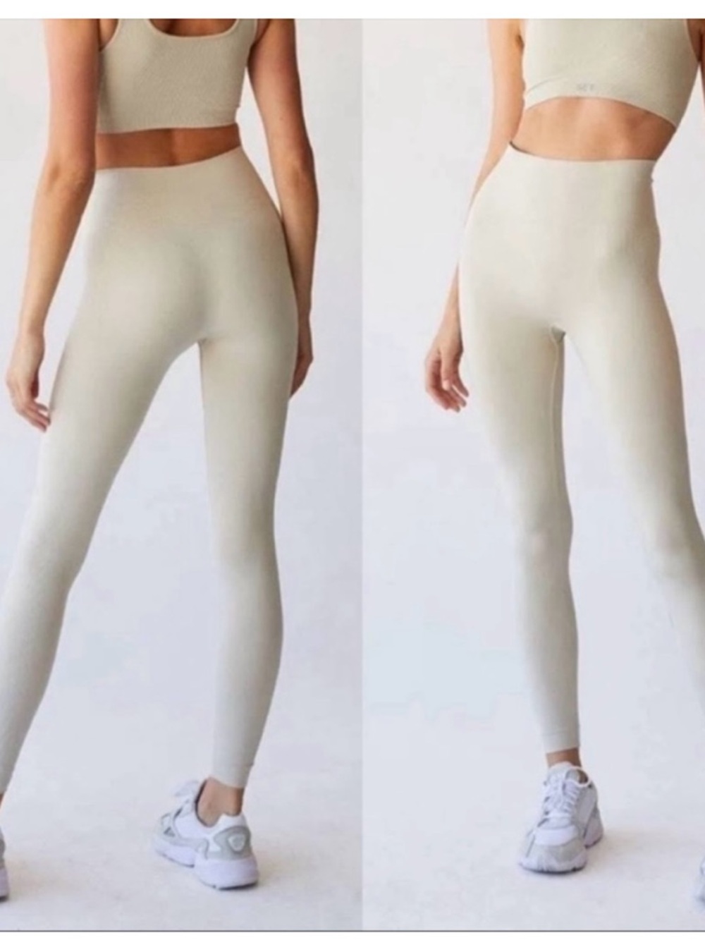 SET Active Seamless High-Waist Leggings in Dune